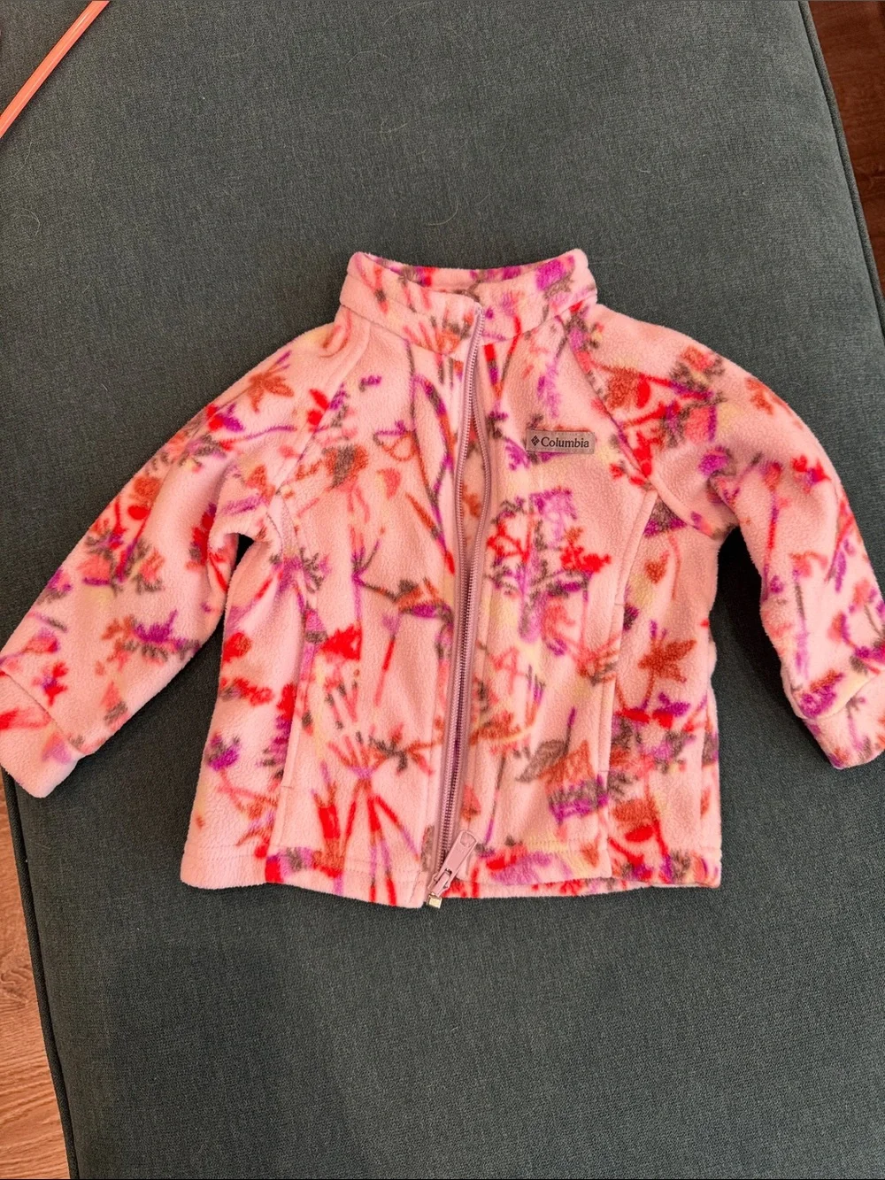 Columbia Pink/Purple Floral Fleece Jacket for Kids